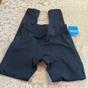 Boys black DSG athletic compression tights size Lg 14/16